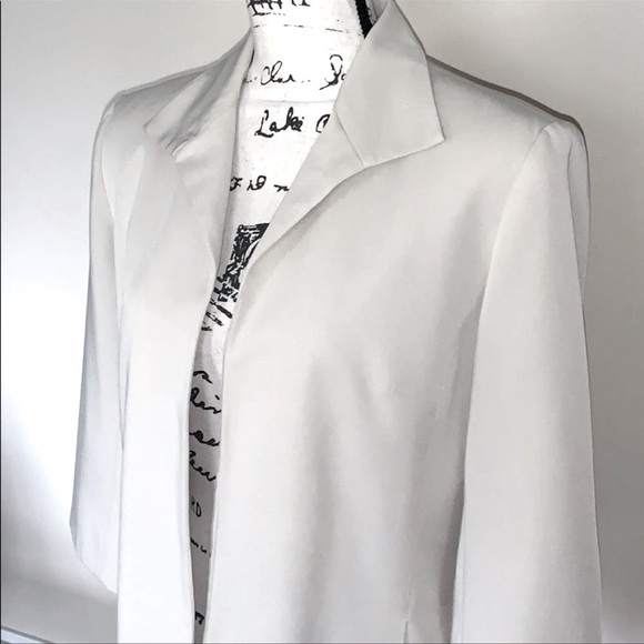 RARE VTG Bob Mackie Studio blazer bone ecru vintage cardigan 80s office academia - Picture 1 of 16